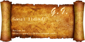 Ganzl Ildikó névjegykártya